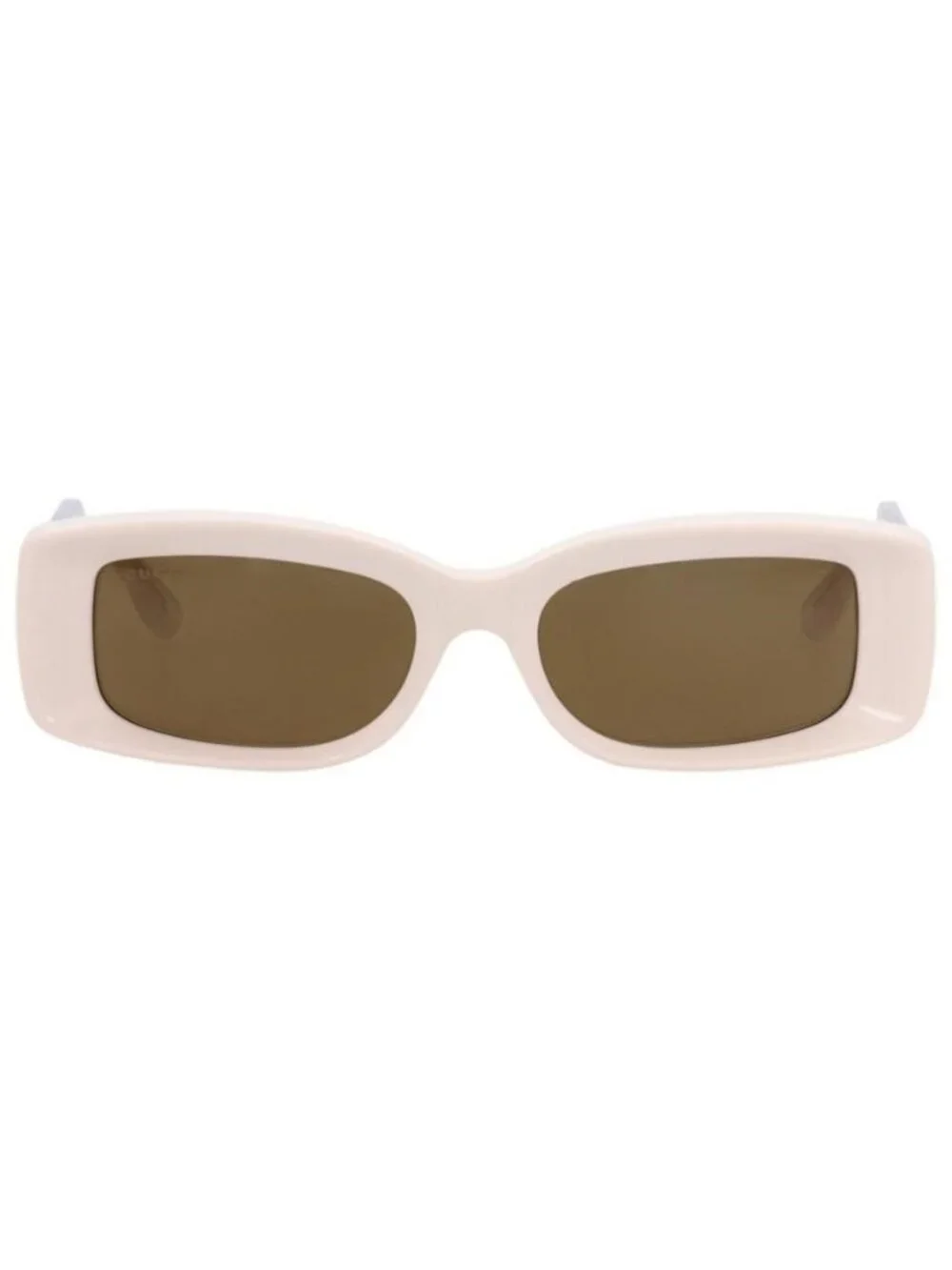 New Gucci Womens Square/Rectangle Ivory Ivory Brown Fashion Designer Sunglasses